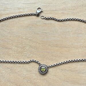 David yurman 925 peridot cookie necklace